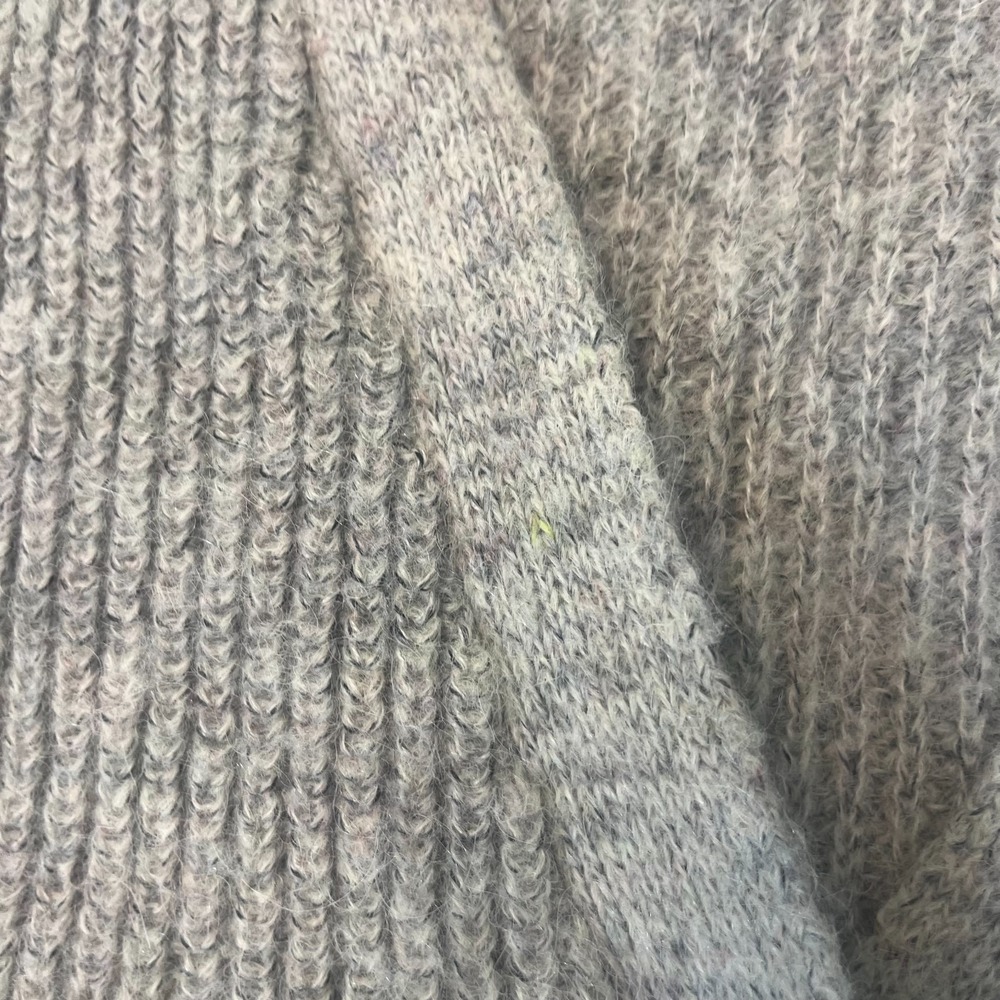 Free‎ People Womens Med Wool Blend Cardigan Sweater Button Front Boho Y2K Grey - Picture 8 of 14